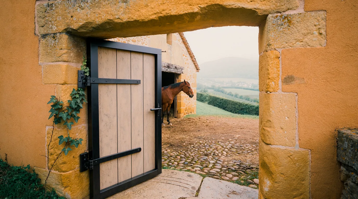 Entrée, Haras des Roses, centre équestre à La Chapelle-de-la-Tour